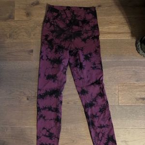Lululemon wunder under high rise Shibori tight